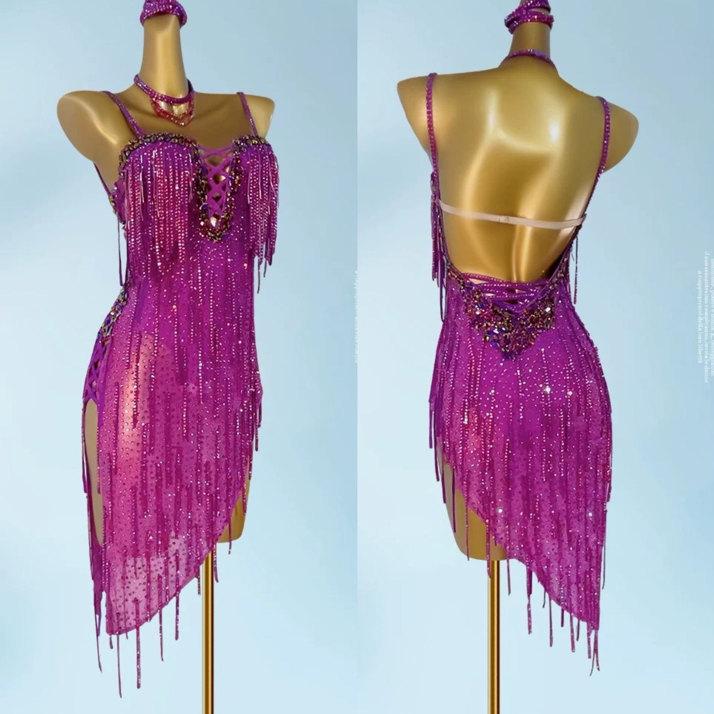 L01 Custom Made Latin Dress many colours to choose
