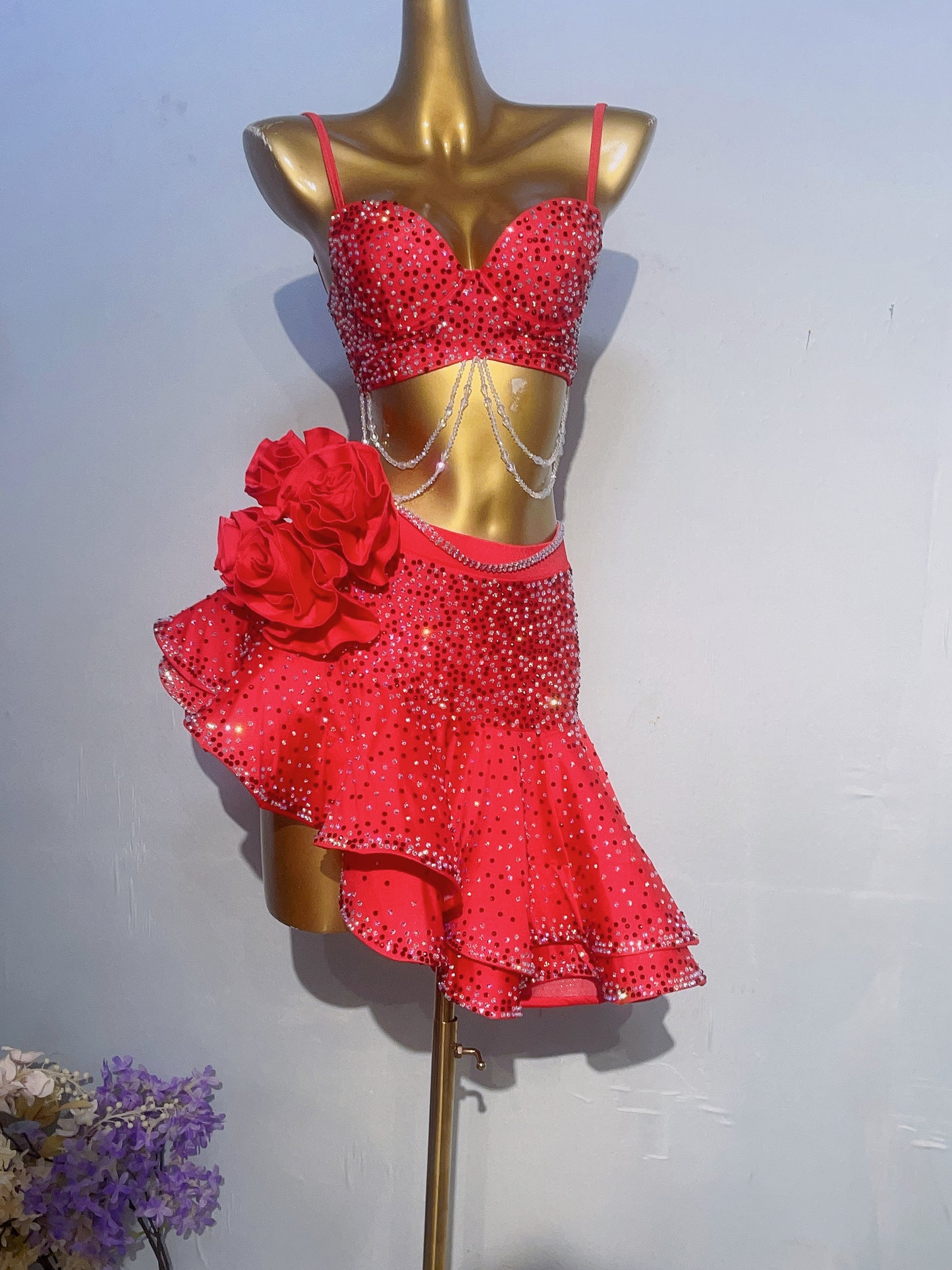 L02 Custom Made Latin Dress many colours to choose