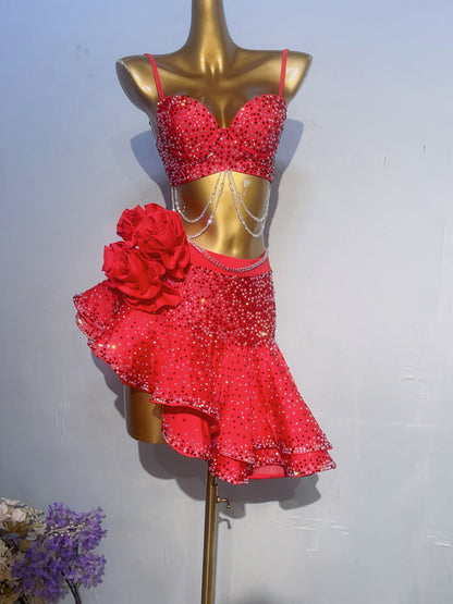L02 Custom Made Latin Dress many colours to choose