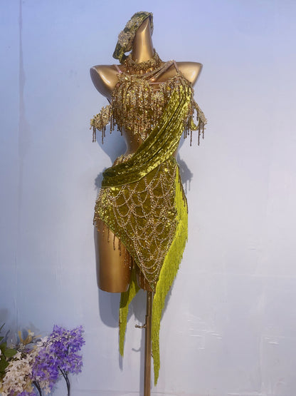 L04 Custom Made Latin Dress many colours to choose
