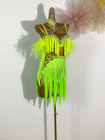 L03 Custom Made Latin Dress many colours to choose
