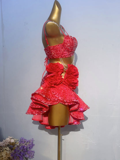 L02 Custom Made Latin Dress many colours to choose