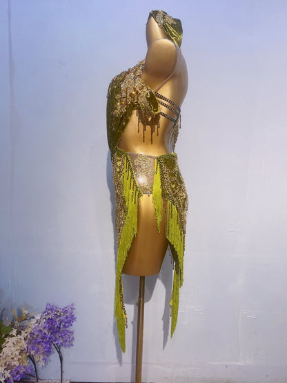 L04 Custom Made Latin Dress many colours to choose
