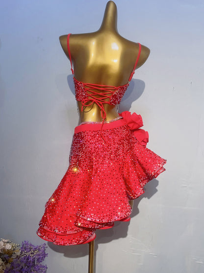 L02 Custom Made Latin Dress many colours to choose