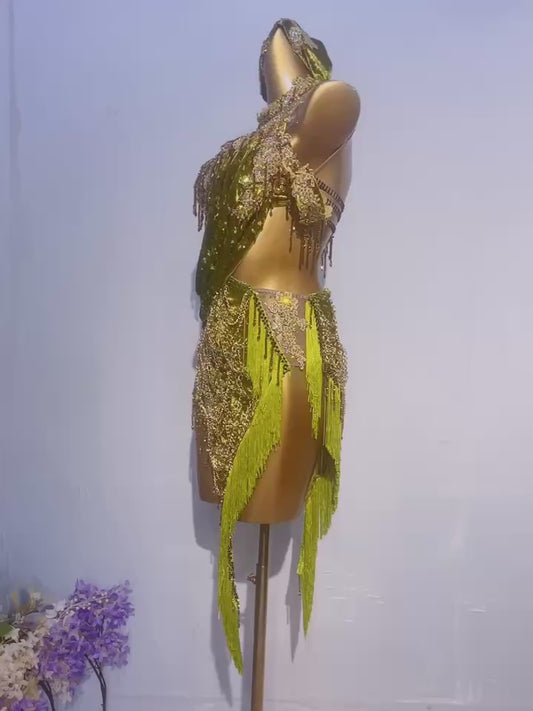 L04 Custom Made Latin Dress many colours to choose