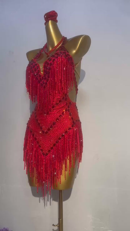L05 Custom Made Latin Dress many colours to choose