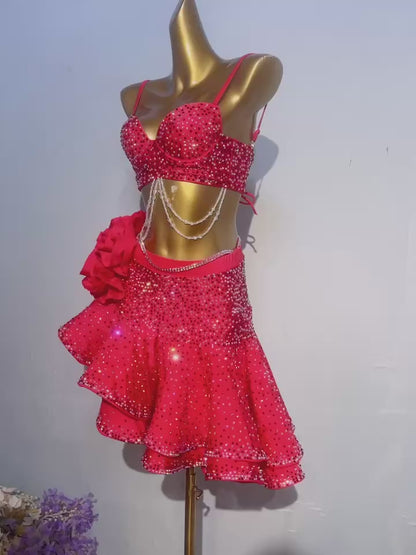 L02 Custom Made Latin Dress many colours to choose